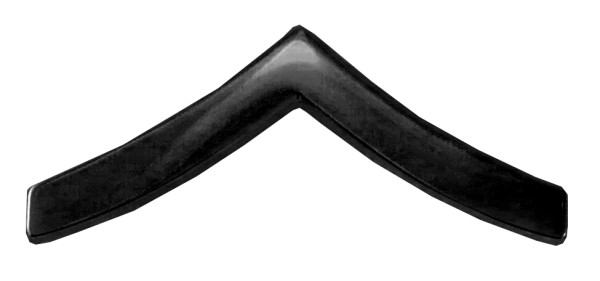 PVT Chevrons, 2 Posts & Clutch Backs, Pairs, Reg-1 Wide - Image 4