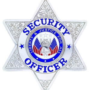 SECURITY OFFICER Badge, Enameled & Plated Durable 5-Pc Pin/Catch, 2-3/4x3" SECURITY OFFICER Badge, Enameled & Plated Durable 5-Pc Pin/Catch, 2-3/4x3"