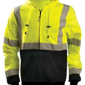 9 oz Full-Zip Black Bottom X-Back Hoodie