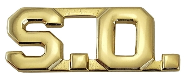 S.O. Die Struck Letters, 2 Posts & Clutch Backs, Pairs, 1/2" High S.O. Die Struck Letters, 2 Posts & Clutch Backs, Pairs, 1/2" High - Image 3